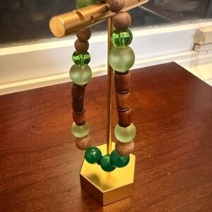 Earthy Green & Brown Beaded Bracelet - Perfect for Spring 🍃🌱